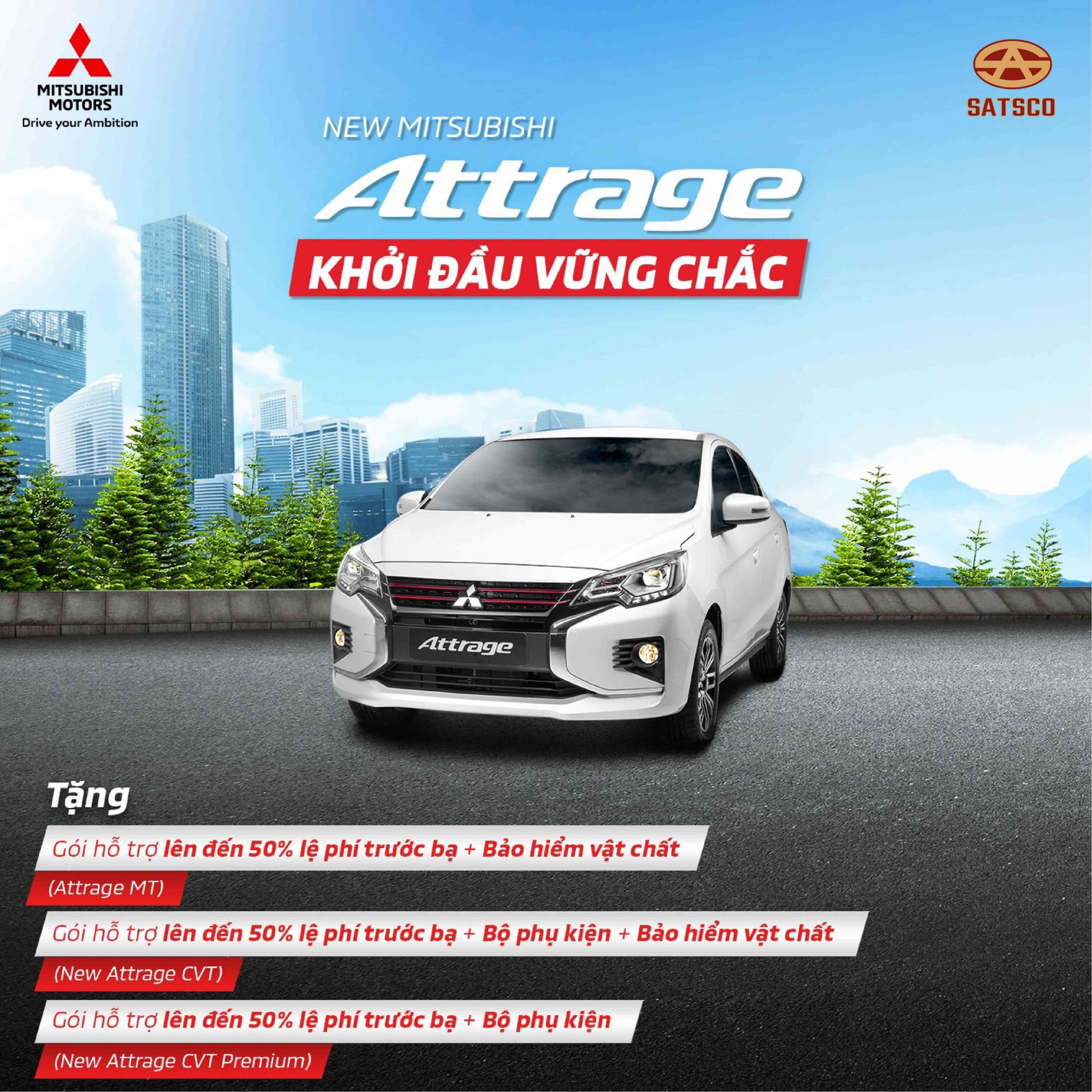 KHUYẾN MÃI MITSUBISHI ATTRAE THÁNG 10 / 2021