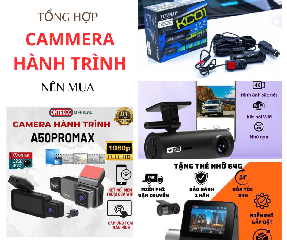 Cam hành trình ô tô: Tổng hợp các loại camera hành trình ngon bổ rẻ và chất lượng trên thị trường